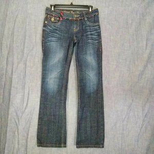 E-LAND Rugby Club Low Rise Slim BootCut Jeans